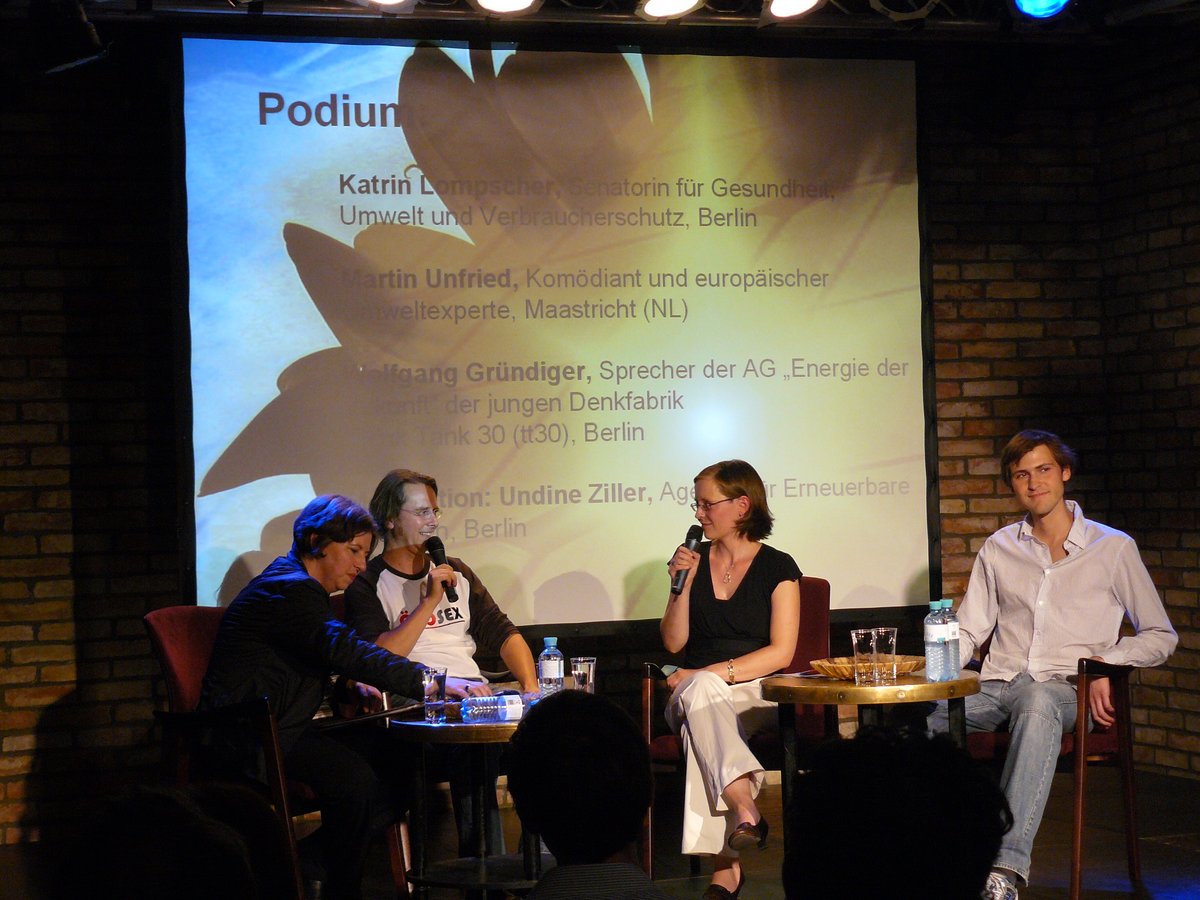 v.l.n.r.: Katrin Lompscher, Martin Unfried, Undine Ziller, Wolfgang Gründiger